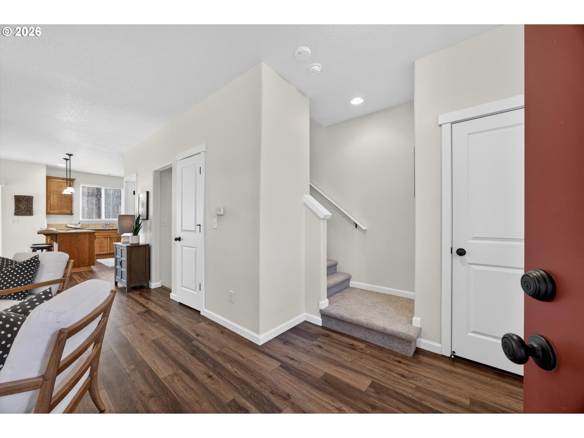 16260 Southwest Mason Lane Beaverton, OR 97006 - Photo 4 of 41 a view of livingroom with furniture and wooden floor