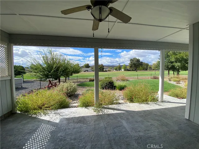 a view of a porch door
