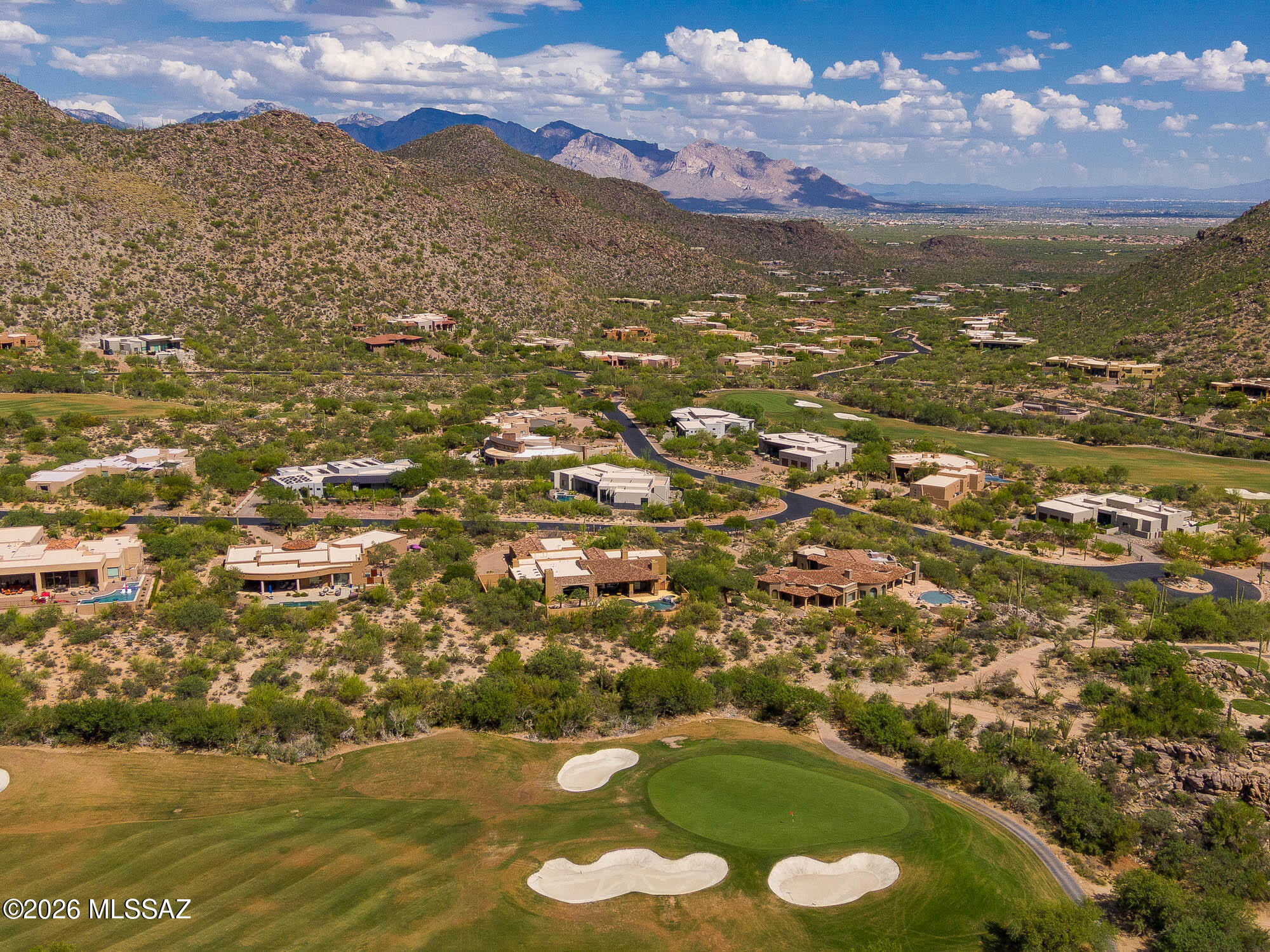 14225 North Rocking Ridge Court Marana, AZ 85658 - Photo 49 of 51 Overhead with golf course