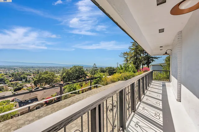a view of city and mountain