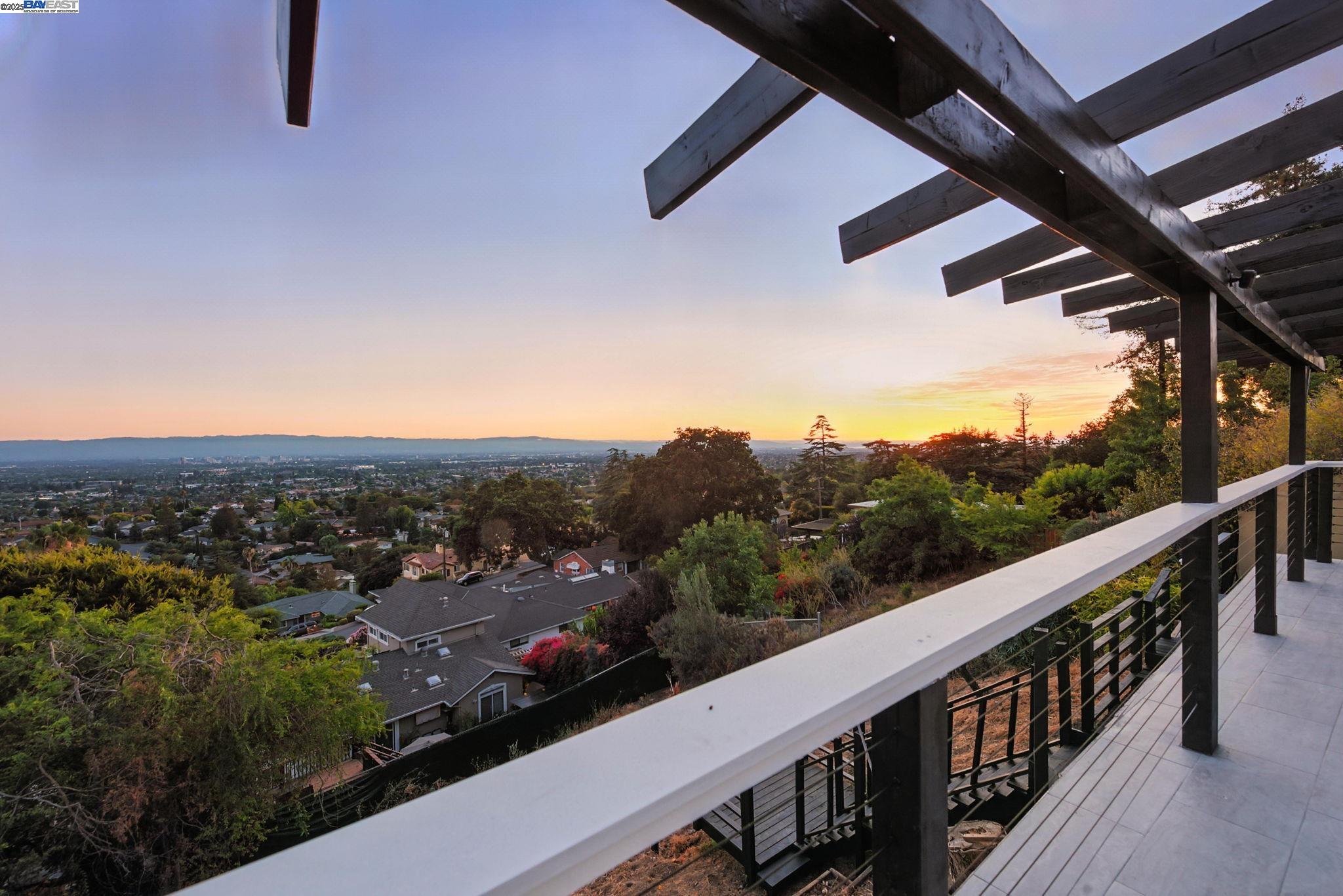 10745 Ridgeview Way San Jose, CA 95127 - Photo 30 of 54 a view of city and mountain from a balcony