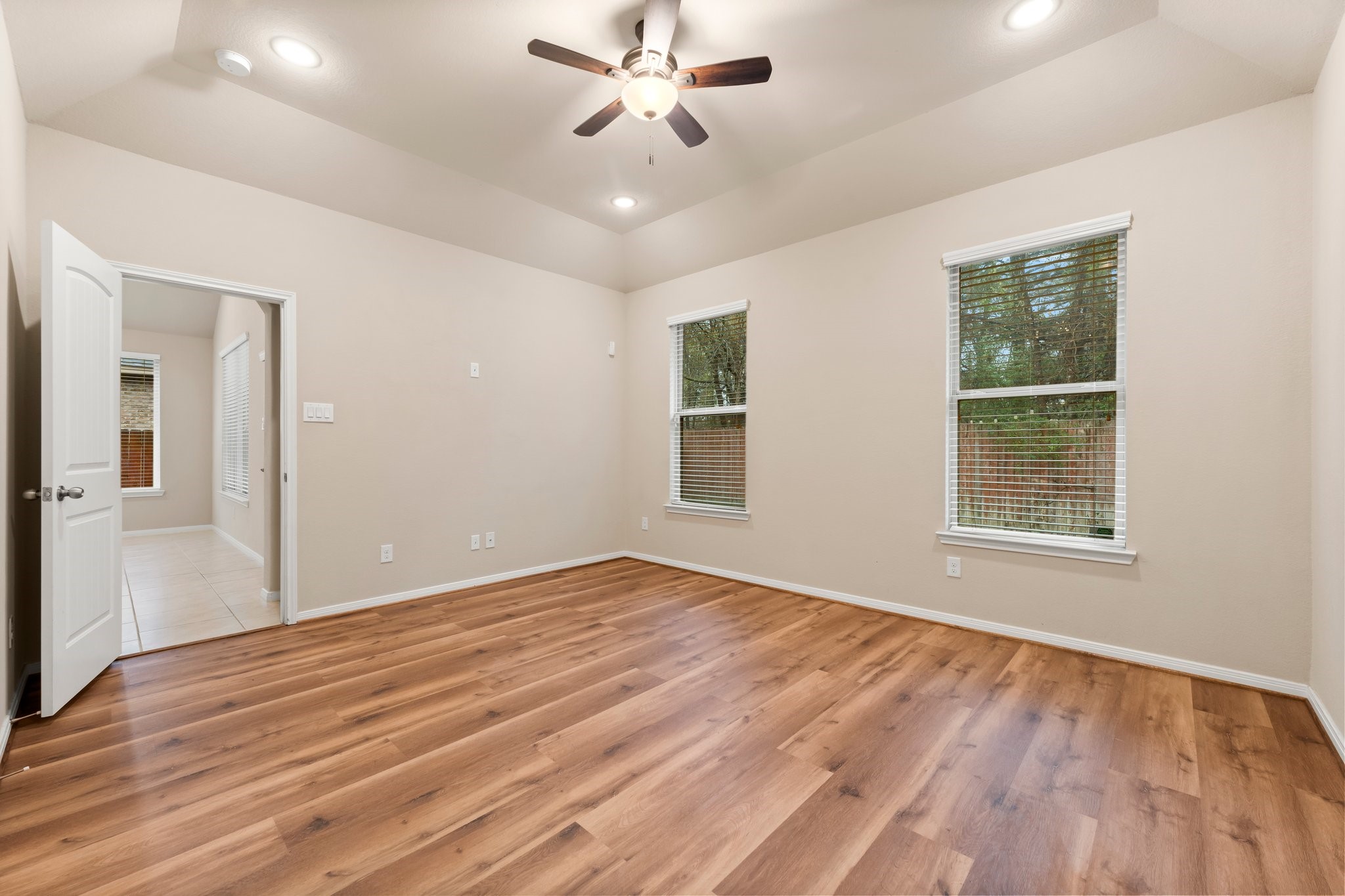 22314 Forbes Field Trail Spring, TX 77389 - Photo 19 of 46 Another view of the primary suite. The double windows bring in an abundance of natural light.