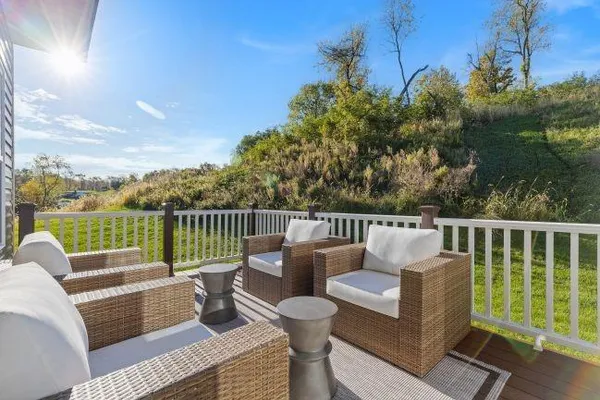 a house view with a garden space