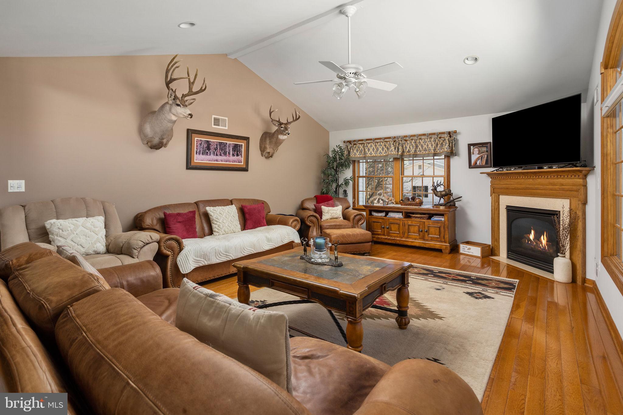 9 Sabrina Drive Ewing, NJ 08618 - Photo 23 of 49 a living room with furniture fireplace and a flat screen tv