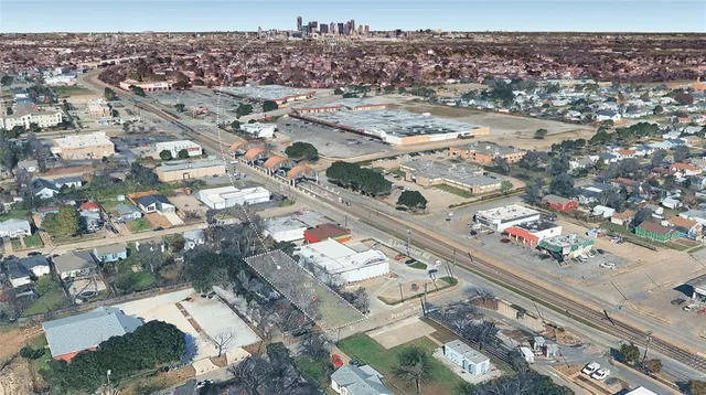 an aerial view of city