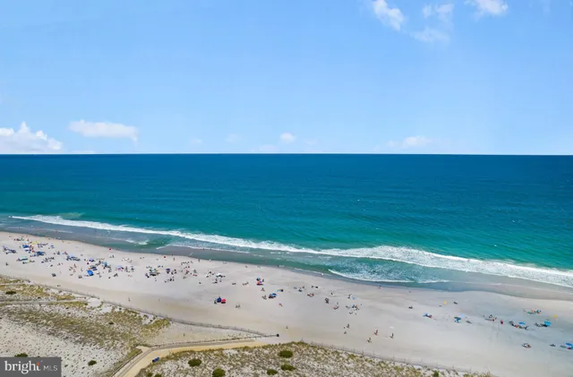 a view of an ocean beach