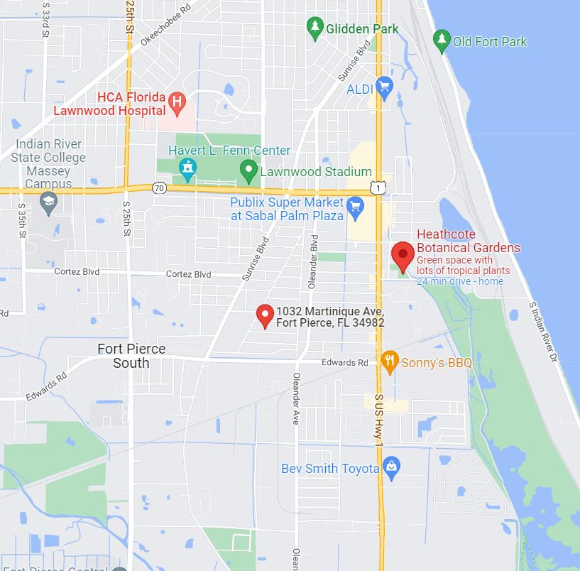1032 Martinique Avenue Fort Pierce, FL 34982 - Photo 35 of 35 map