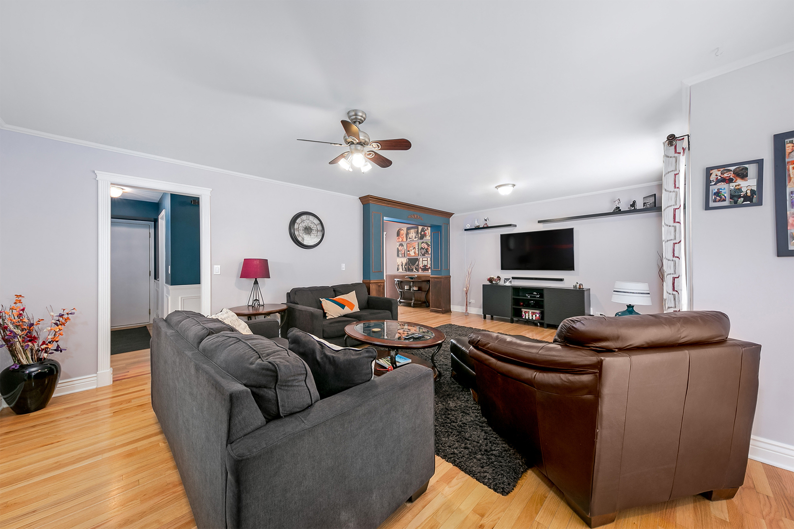 420 Butterfly Road Bolingbrook, IL 60490 - Photo 10 of 29 a living room with furniture and a flat screen tv