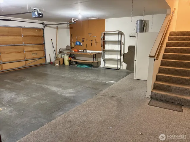 a view of a room with an empty space