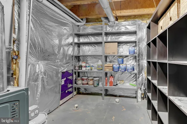 a view of storage and utility room