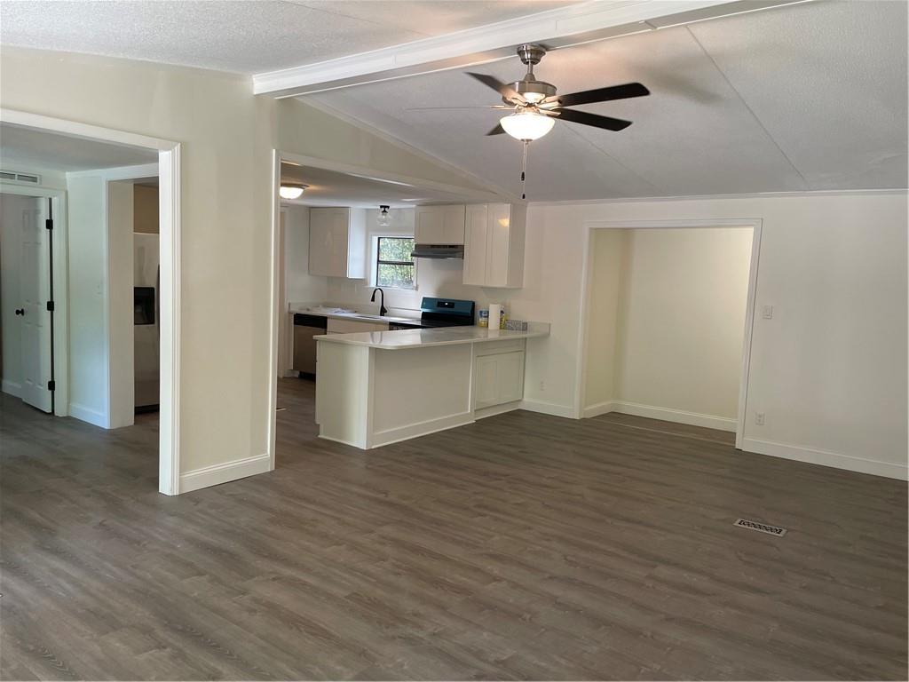 383 Bagwell Road Dawsonville, GA 30534 - Photo 4 of 24 a view of kitchen with granite countertop cabinets and refrigerator