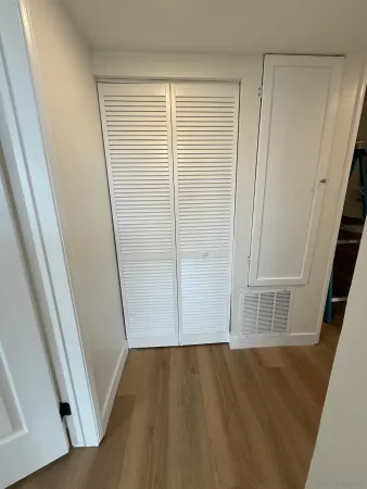 a view of closet area