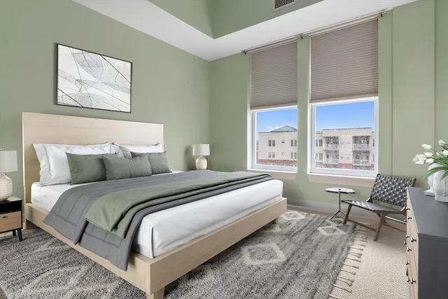 a room with toys and a dresser