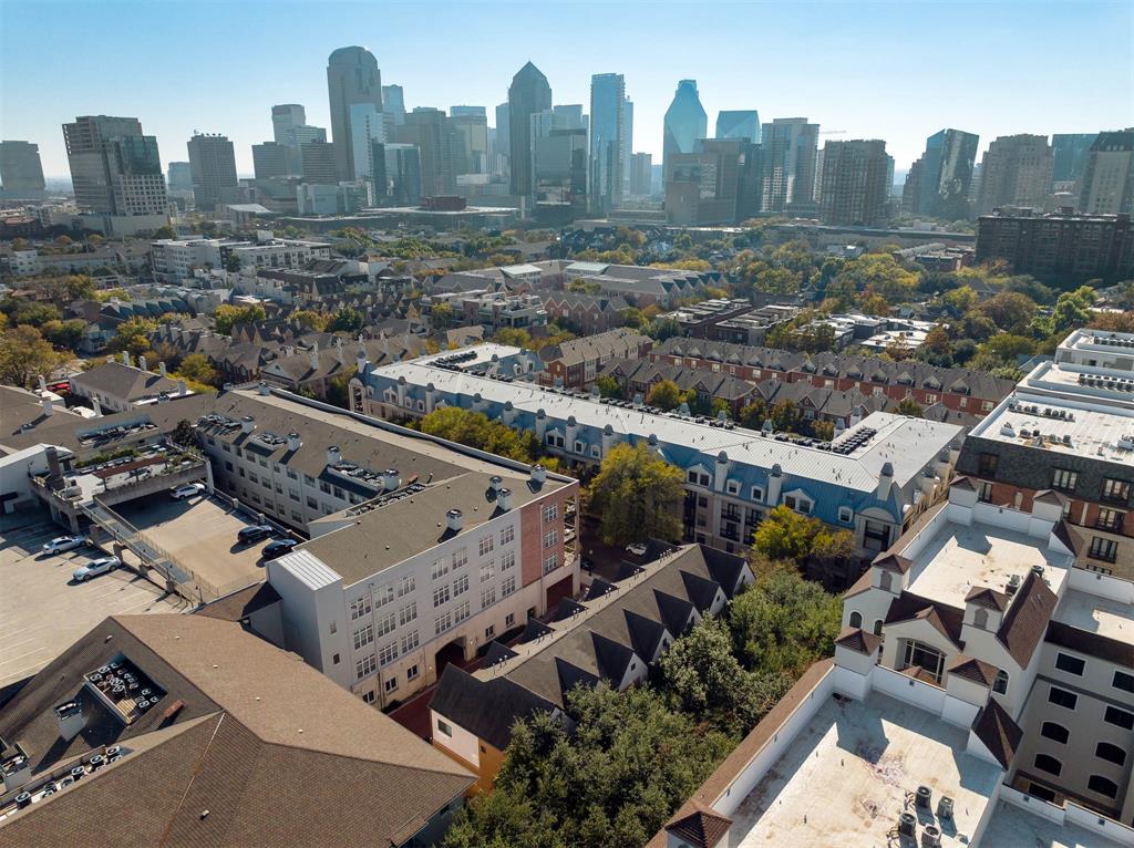2910 Woodside Street Dallas, TX 75204 - Photo 22 of 24 an aerial view of a city