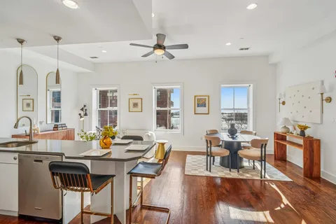 a front view of a building