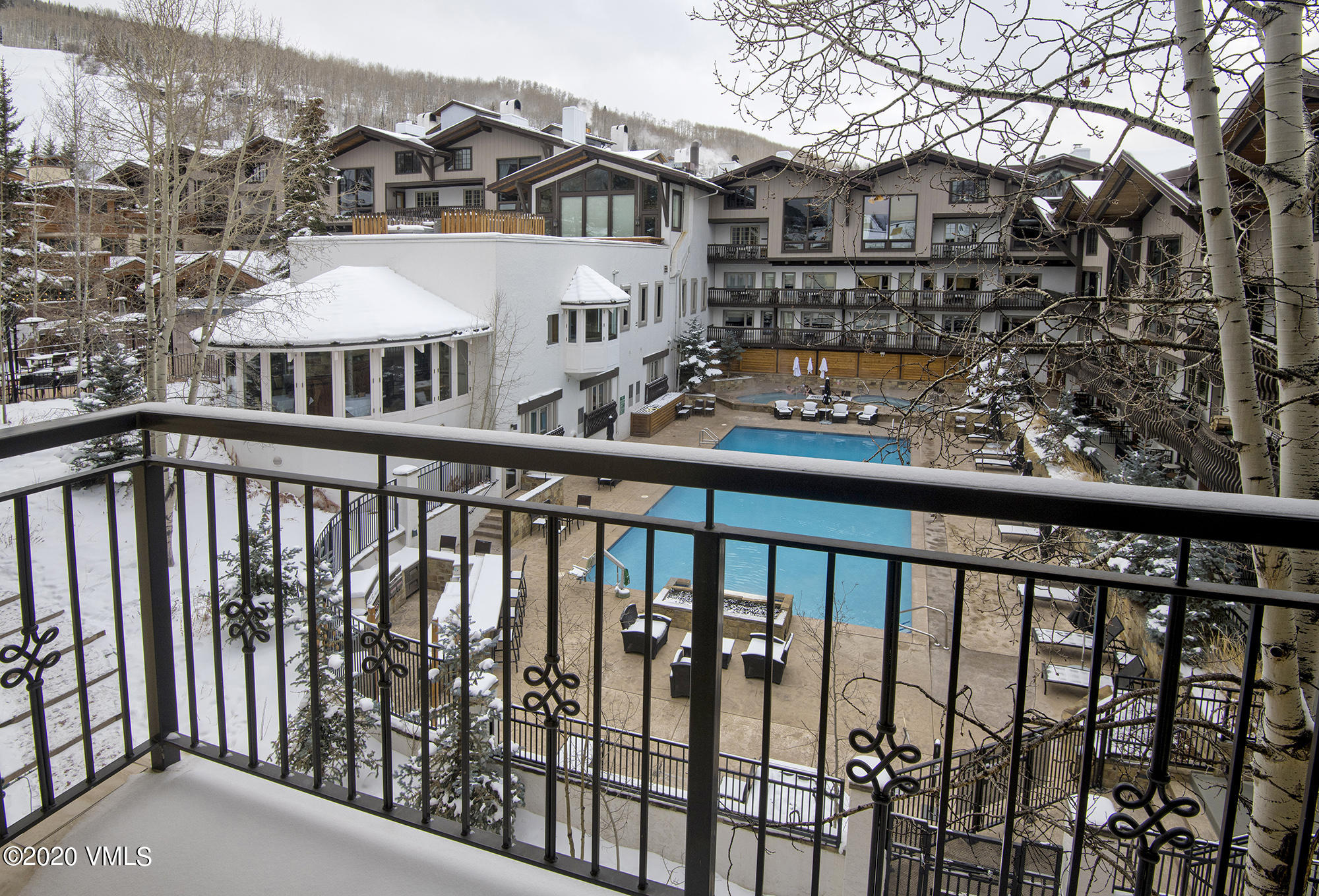 225 Wall Street, Unit 307 Vail, CO 81657 - Photo 20 of 31 a view of a building from a balcony