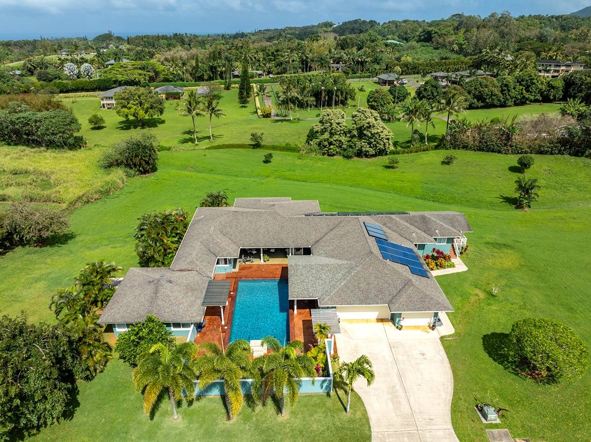 1661 Huli Road Kilauea, HI 96754 - Photo 10 of 28 an aerial view of a house with a yard