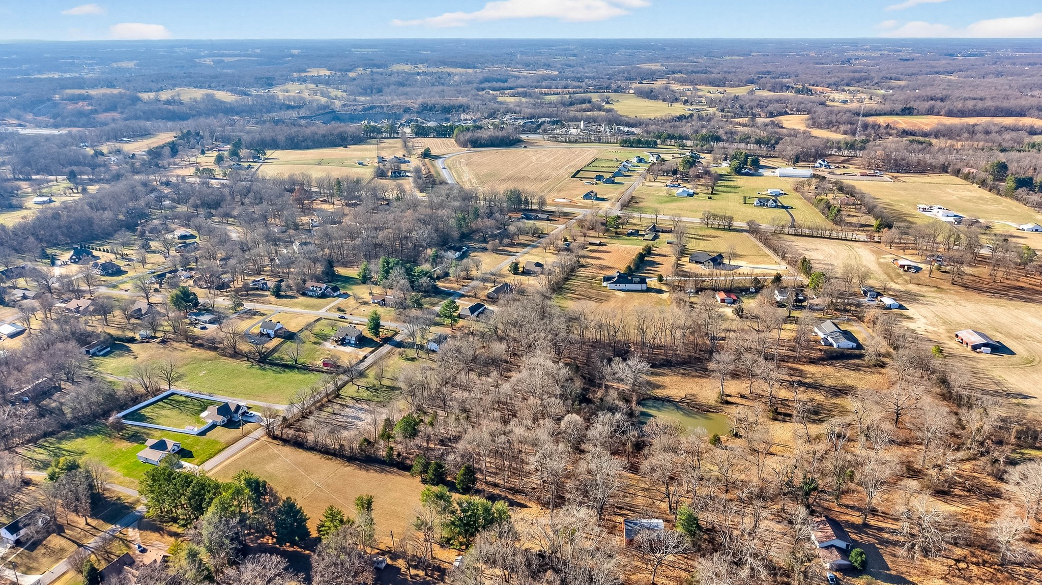 1991 Raymond Hodges Road Cottontown, TN 37048 - Photo 11 of 18 an aerial view of residential houses with outdoor space