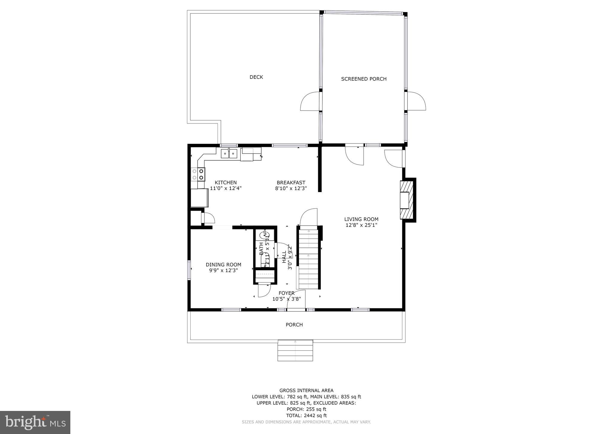 5327 Broadway Road White Hall, MD 21161 - Photo 46 of 49 Main Level Floor Plan