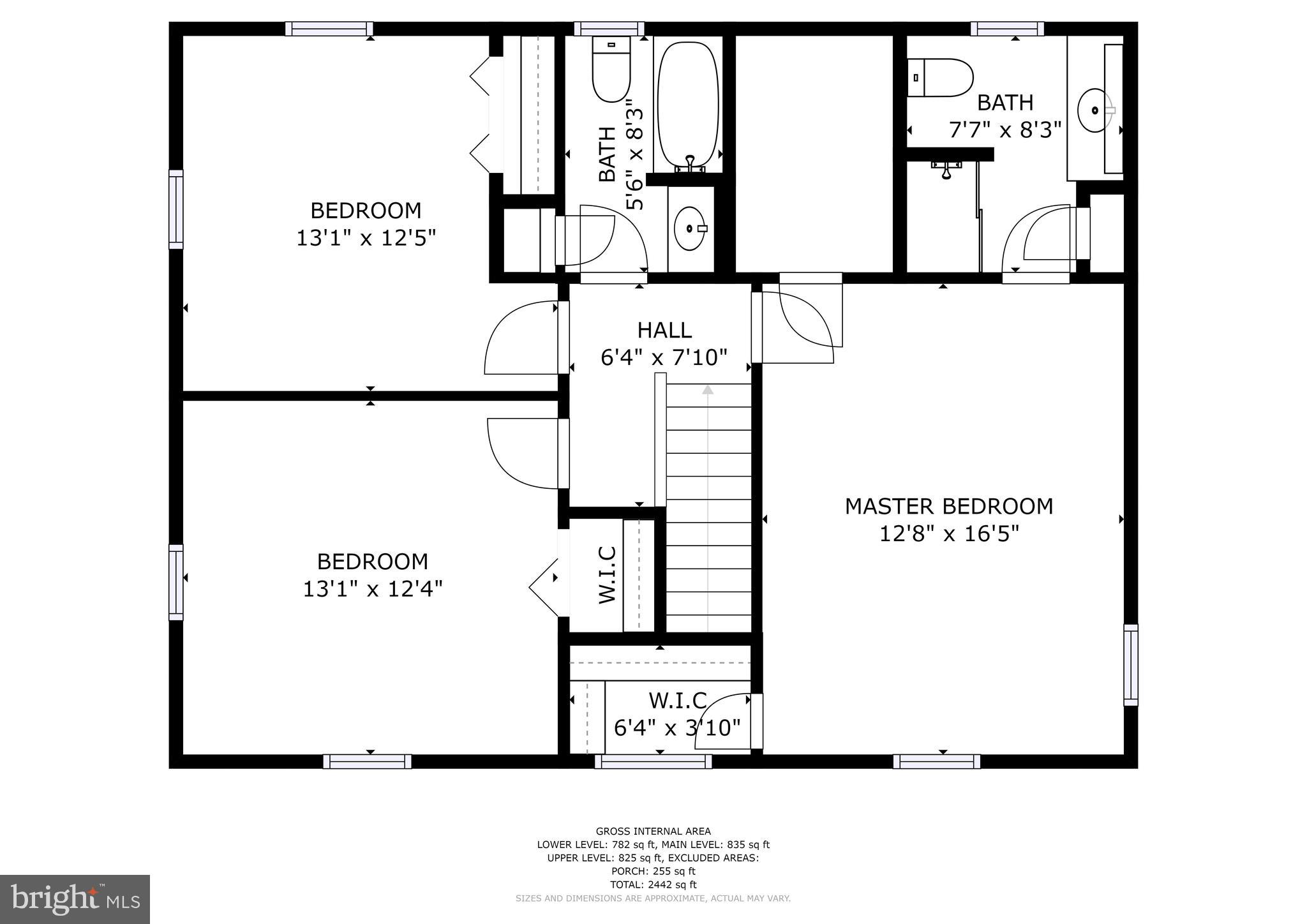 5327 Broadway Road White Hall, MD 21161 - Photo 47 of 49 Upper Level Floor Plan