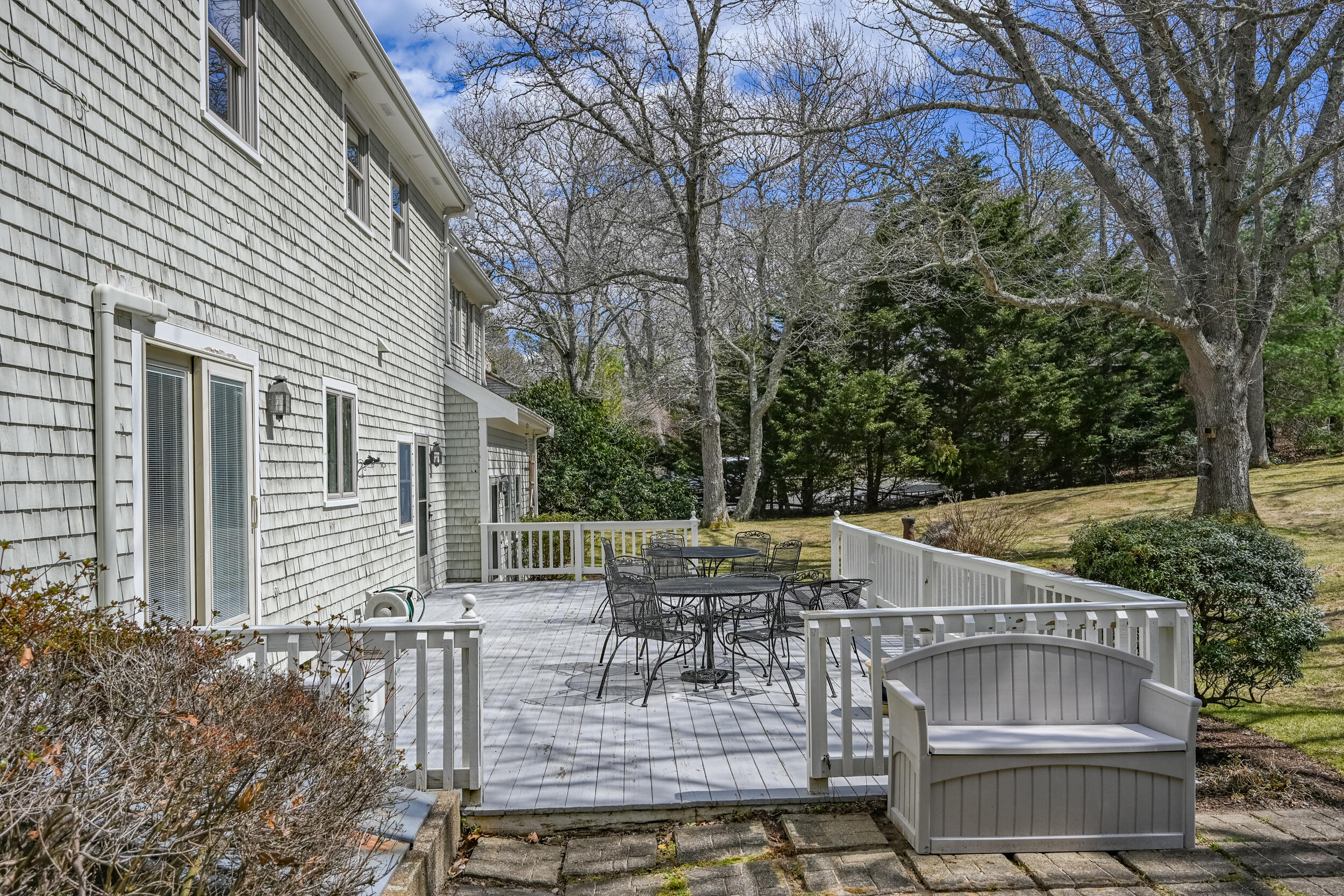 43 Sturgis Lane Barnstable, MA 02630 - Photo 58 of 70 a view of outdoor dining space with a patio