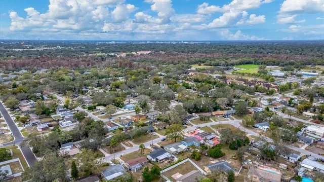 an aerial view of multiple house