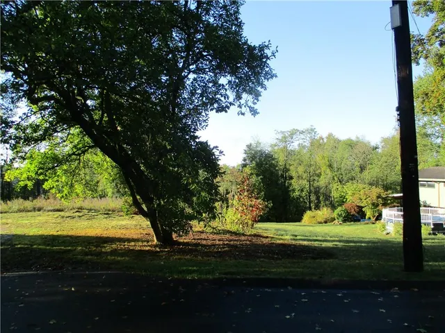 a view of a yard with an outdoor space