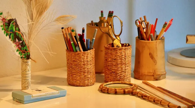 a view of a garden with an outdoor space