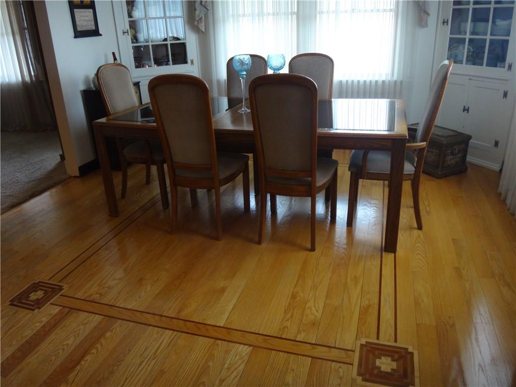 401 Bull Run Road Brownsville, PA 15417 - Photo 6 of 25 Parquet inlays make the dinning room stand out.
