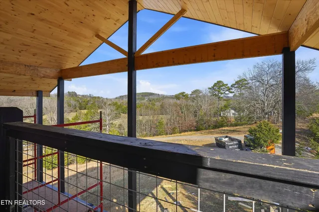 a view of a yard with an outdoor space