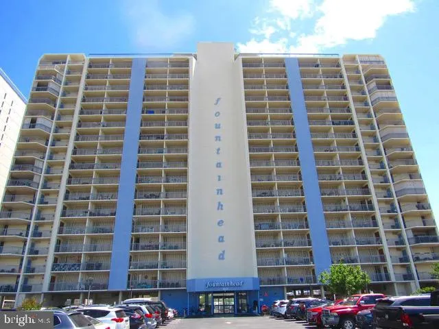 a front view of a building