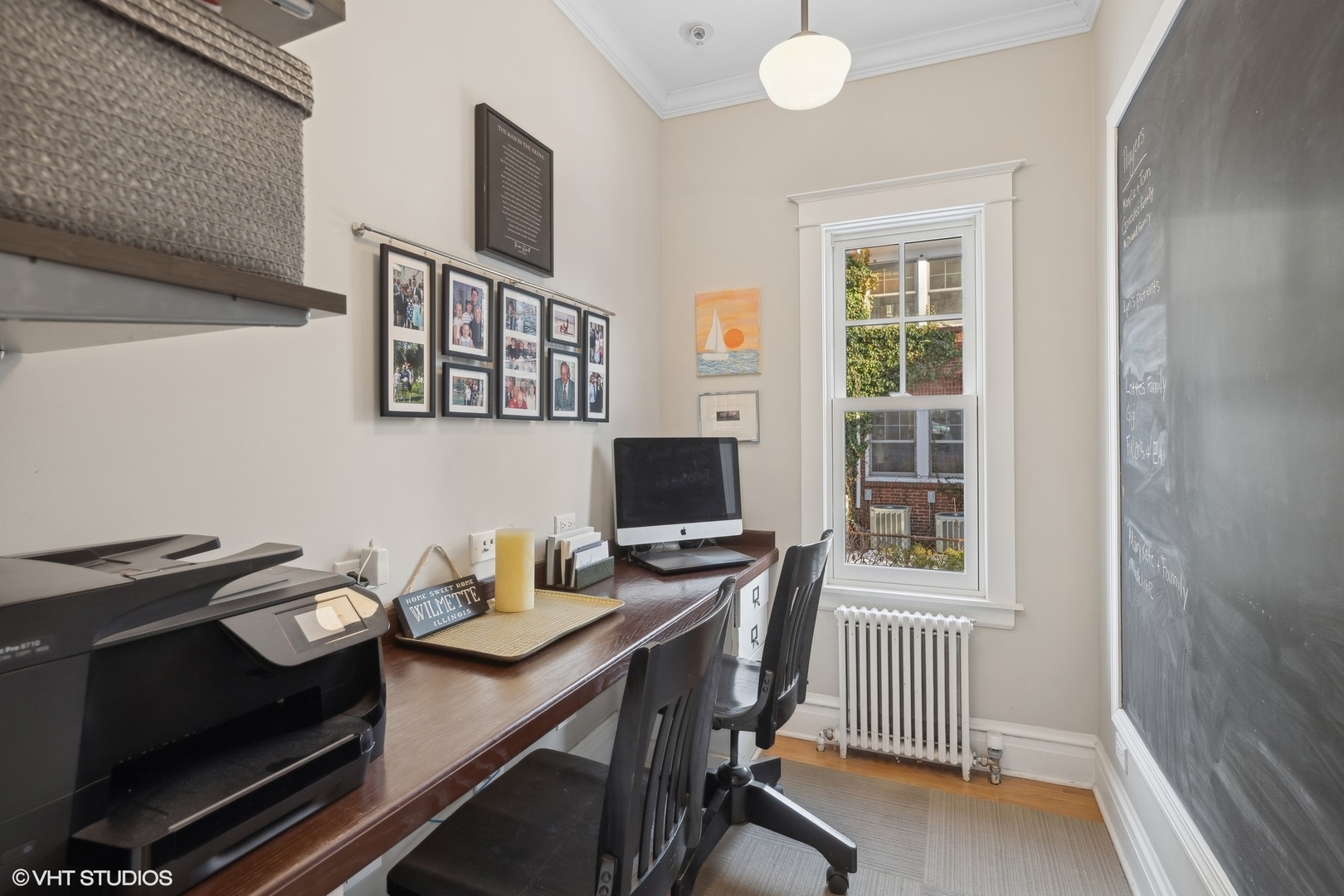 621 Maple Avenue Wilmette, IL 60091 - Photo 17 of 45 a view of a workspace with furniture and a window