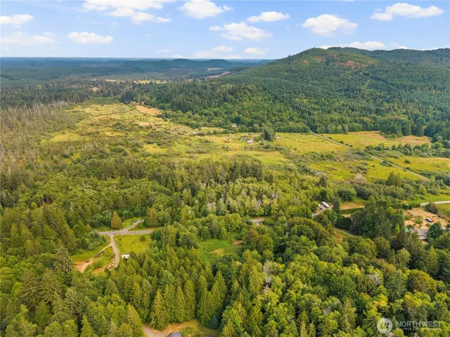 a view of a lake with a mountain