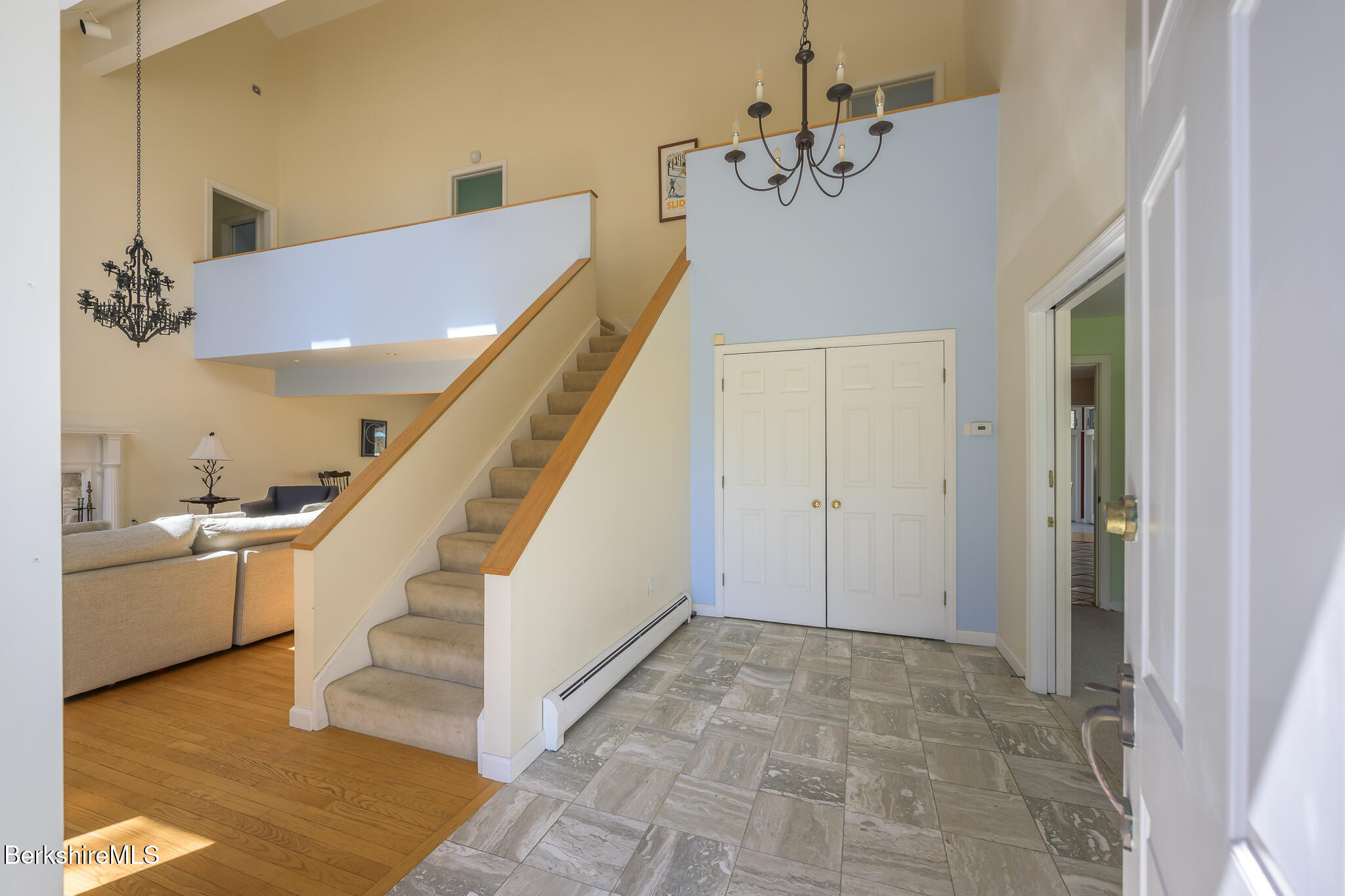 140 Beartown Mountain Road Monterey, MA 01245 - Photo 8 of 50 FOYER AND LIVING ROOM