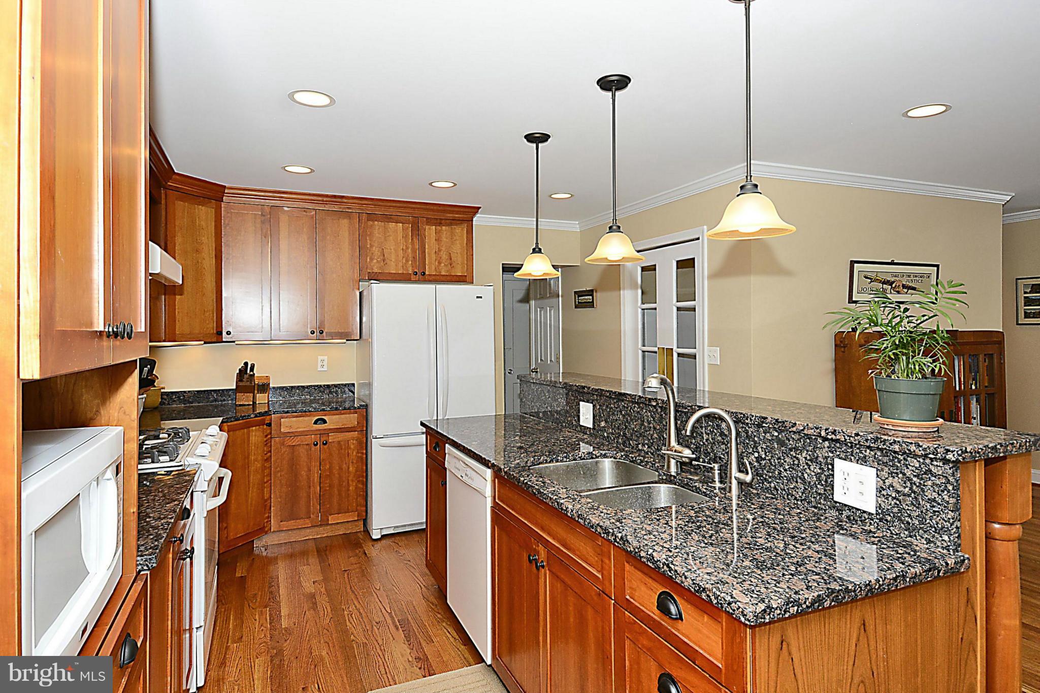 10504 Amherst Avenue Silver Spring, MD 20902 - Photo 8 of 30 a kitchen with stainless steel appliances granite countertop a sink a stove and a wooden floors