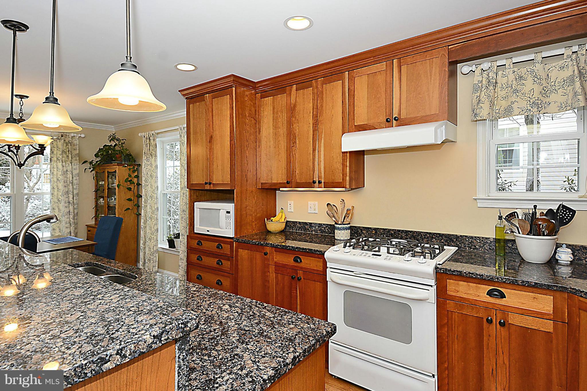 10504 Amherst Avenue Silver Spring, MD 20902 - Photo 9 of 30 a kitchen with stainless steel appliances granite countertop a stove a sink and a microwave