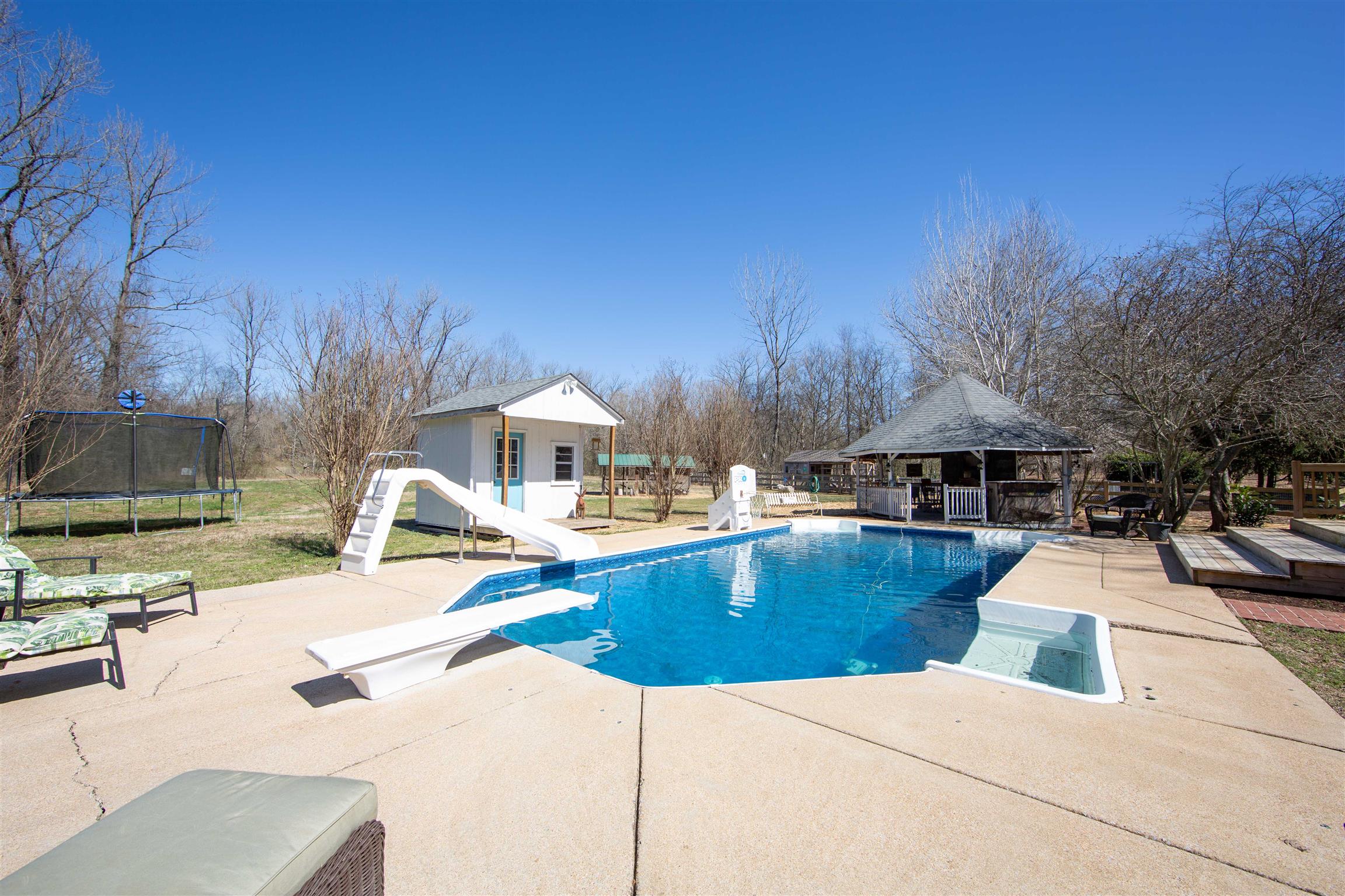 700 Baker Road Columbia, TN 38401 - Photo 8 of 30 a view of a swimming pool with lounge chairs in patio