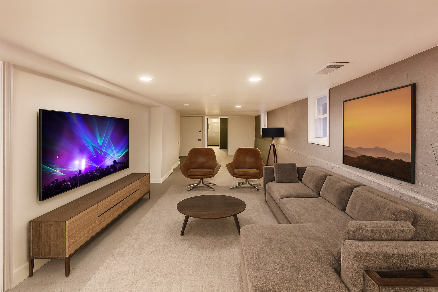 1117 West 57th Street Chicago, IL 60621 - Photo 18 of 24 a living room with furniture and a flat screen tv