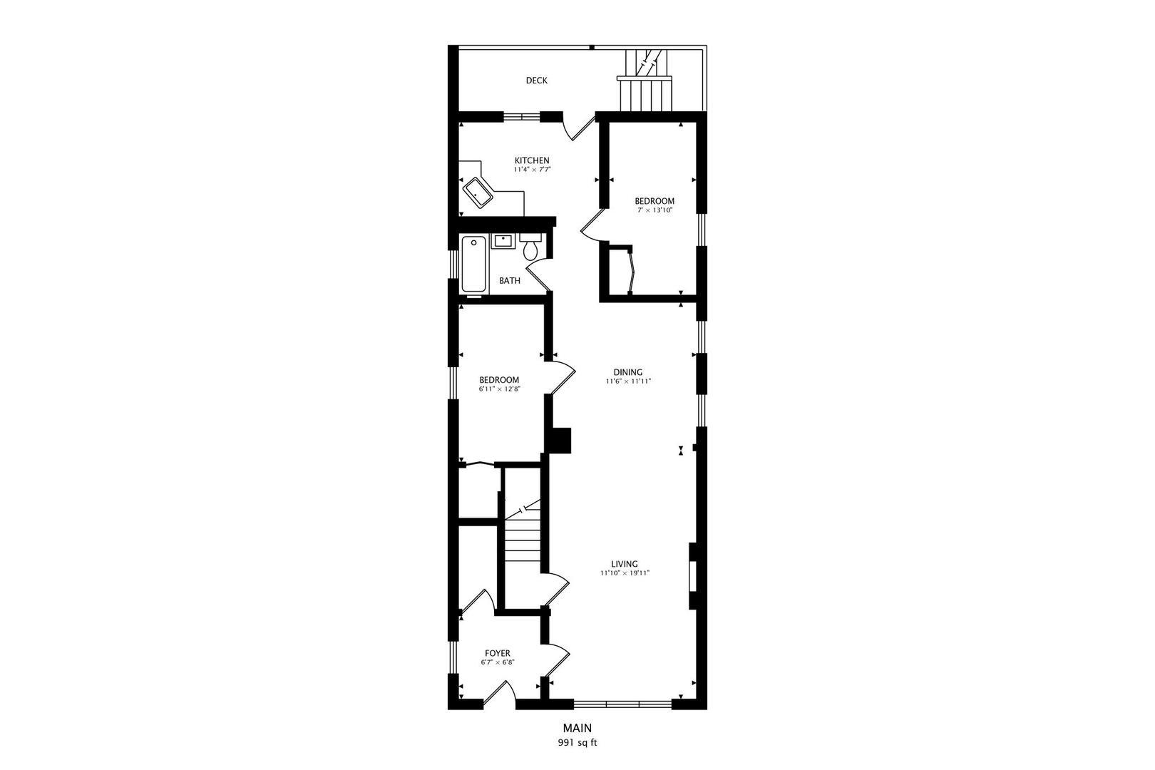 1117 West 57th Street Chicago, IL 60621 - Photo 24 of 24 a picture of a floor plan