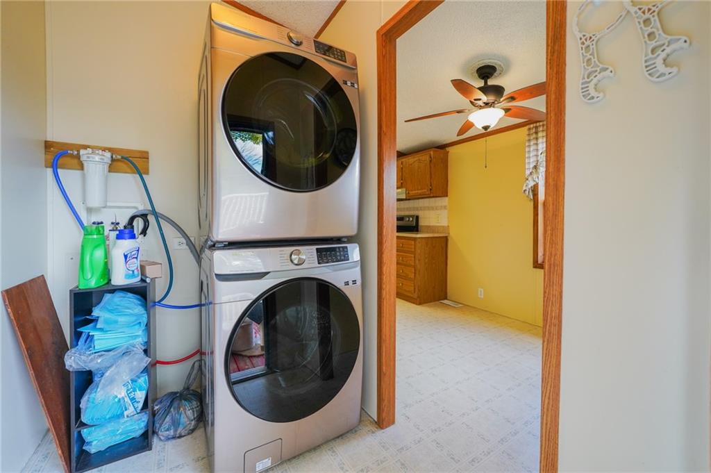 204 Hollowvue Road Wampum, PA 16157 - Photo 19 of 46 a utility room with dryer and washer