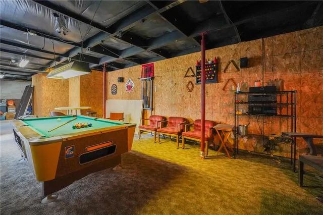 a view of backyard of house