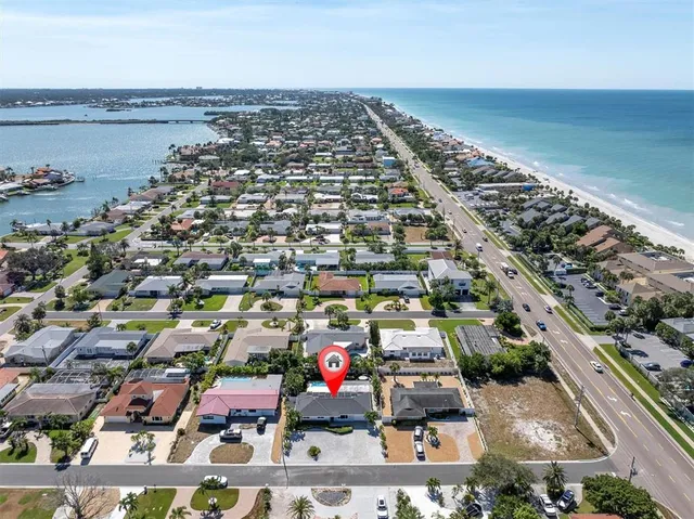 an aerial view of a city