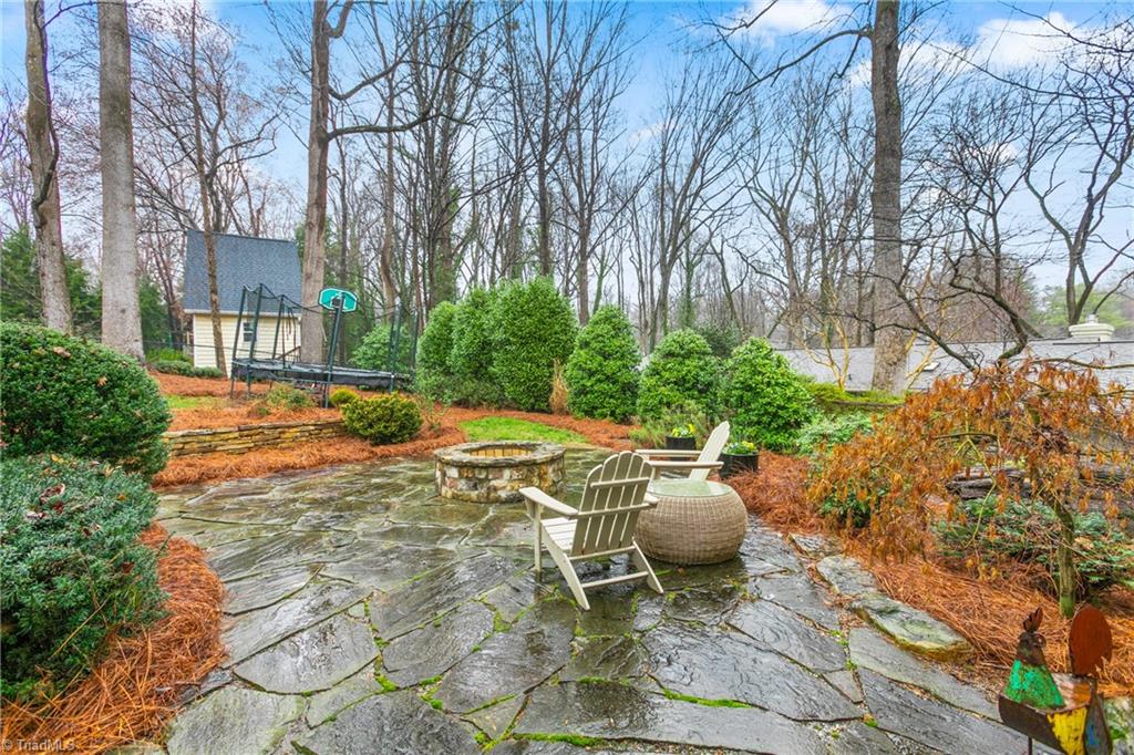 3431 Kirklees Road Winston-Salem, NC 27104 - Photo 41 of 46 Patio with fire pit