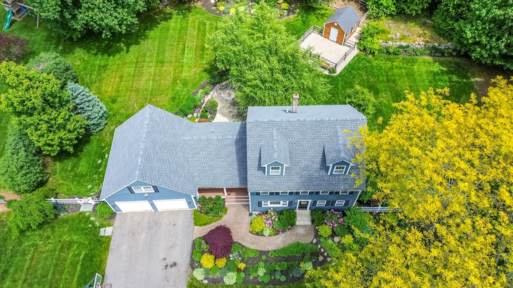 21 Boutwell Road Andover, MA 01810 - Photo 3 of 37 an aerial view of a house with yard swimming pool and outdoor seating