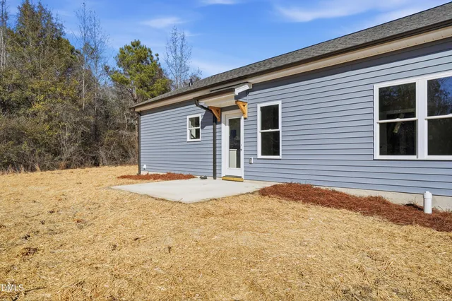 a backyard of a house