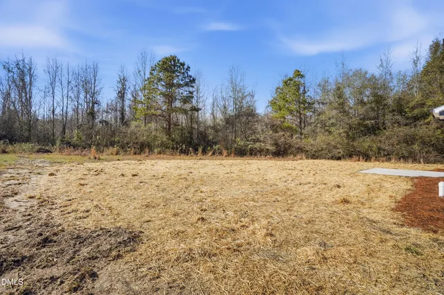 a view of yard covered with snow