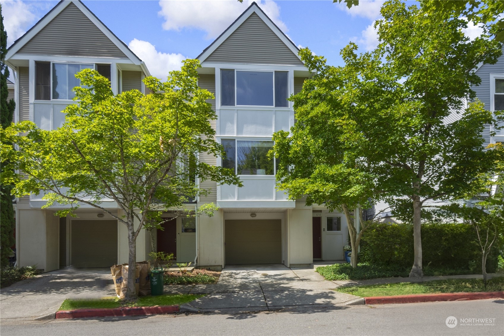 front view of a house with a street