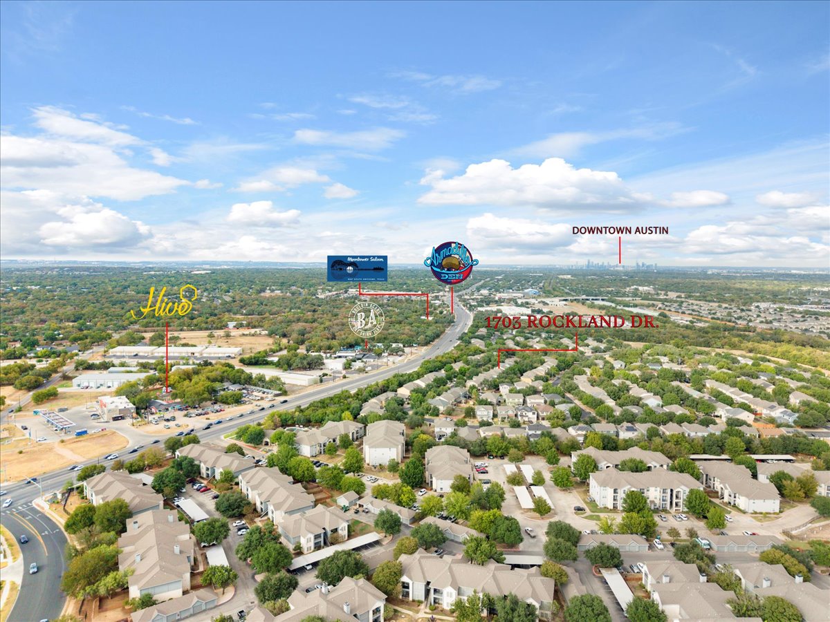 2408 Vintage Stave Road, Unit 101 Austin, TX 78748 - Photo 31 of 32 Aerial perspective of suburban area