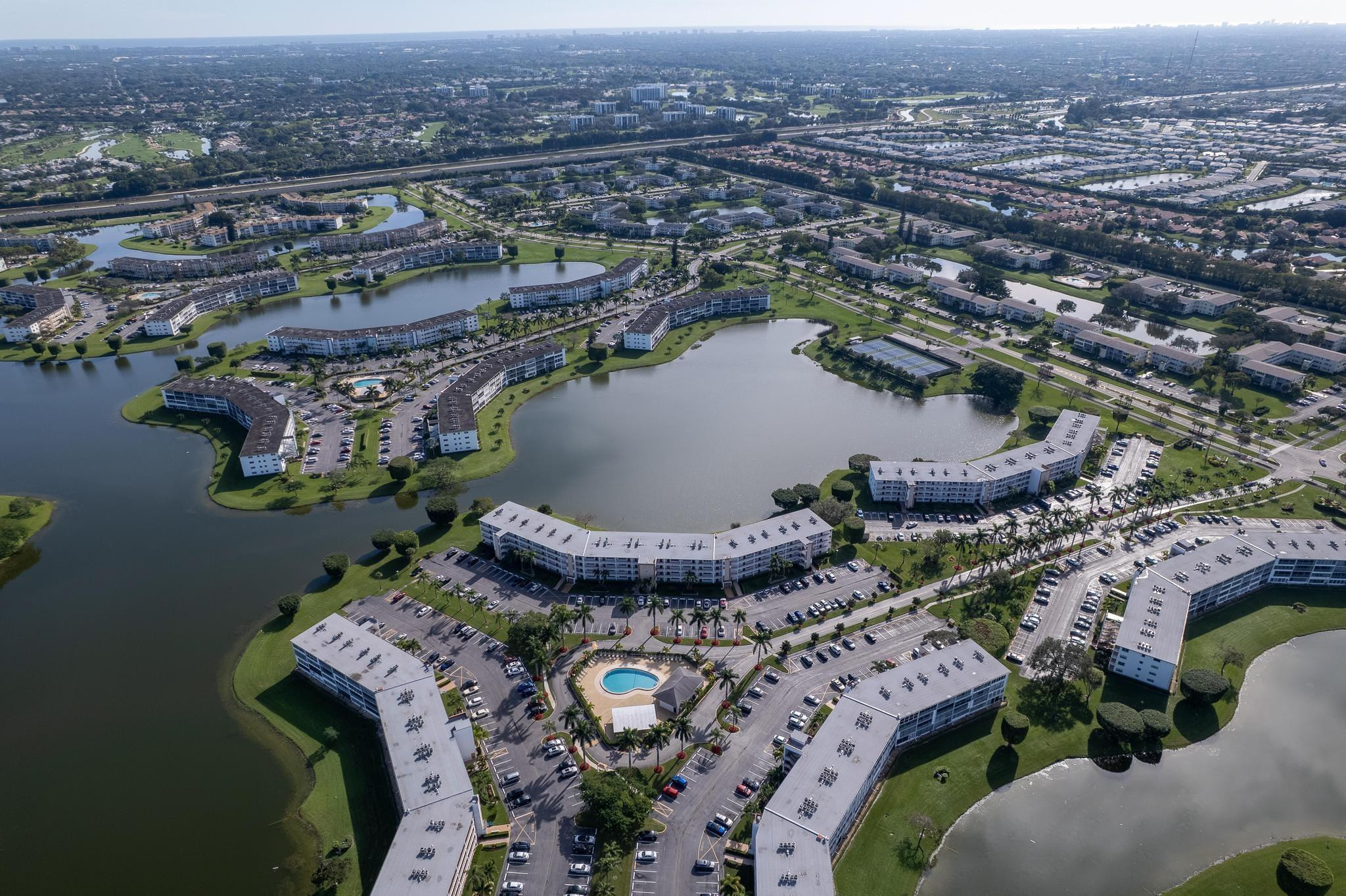 3038 Cornwall East, Unit 3038 Boca Raton, FL 33434 - Photo 29 of 32 an aerial view of a house with a outdoor space