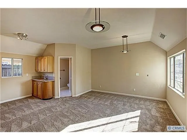 a view of an empty room